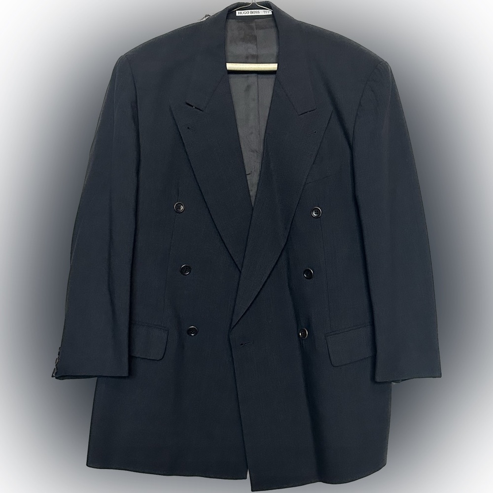 Hugo Boss Al Capone Catania Black Wool Suit